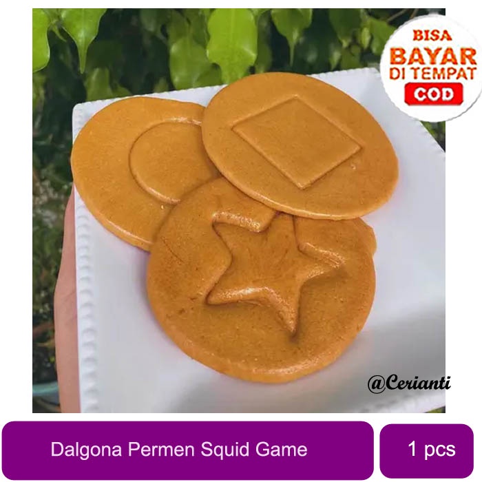 Dalgona Candy Squid Game/Permen Dalgona/Squid Game Dalgona candy Permen Viral_Cerianti