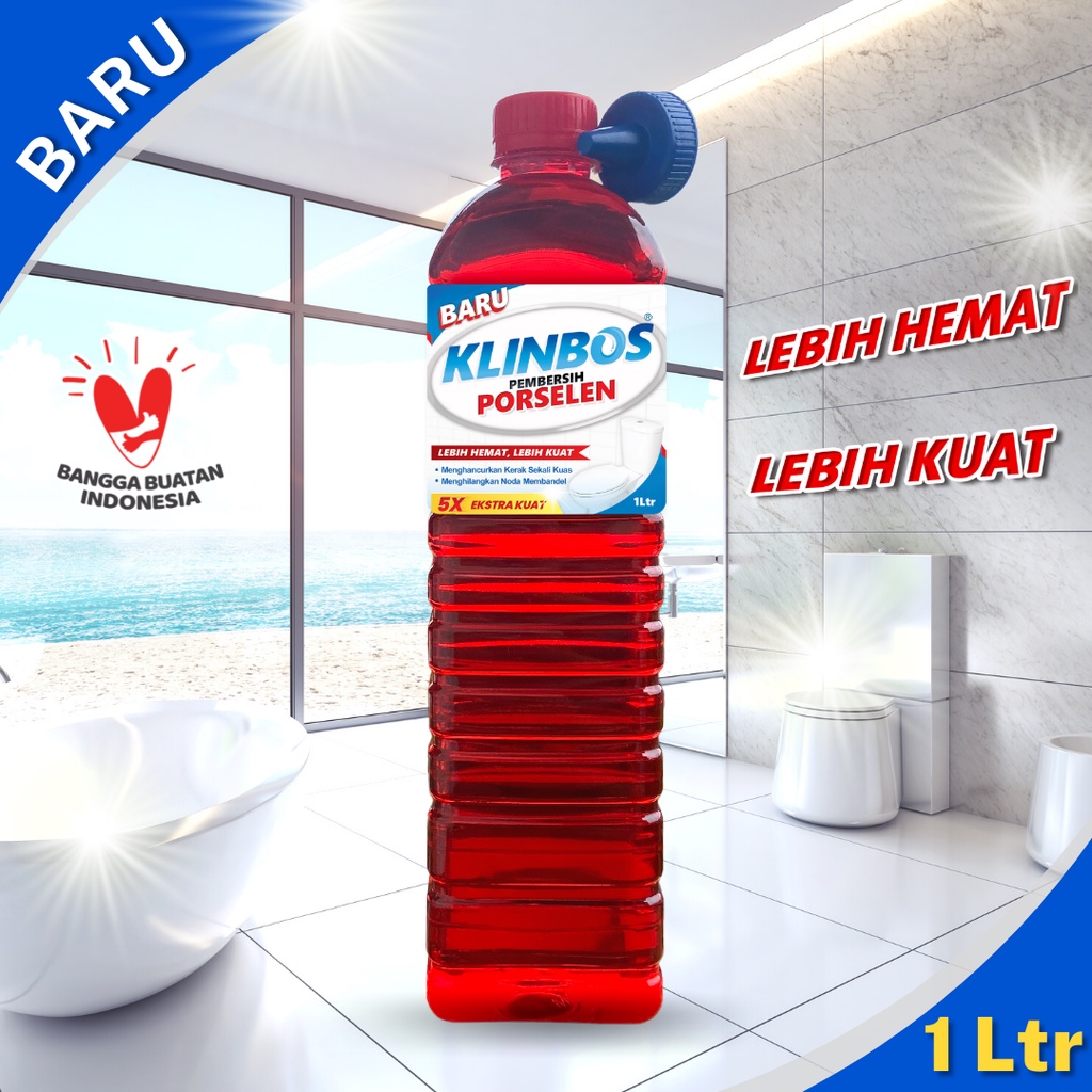 GROSIR KLINBOS ISI 15 BOTOL - Pembersih Kerak 5X Lebih Kuat Untuk Kamar Mandi Keramik Toilet Kaca WC