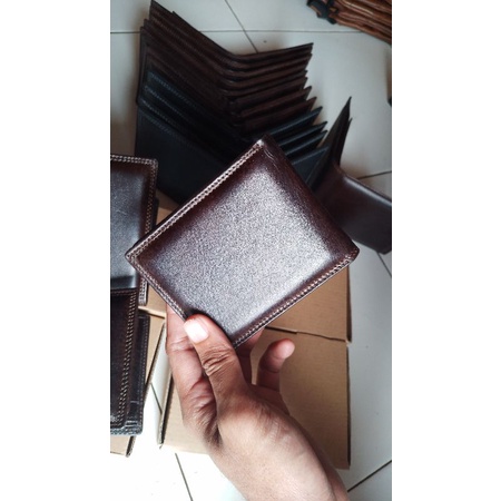 Dompet Kulit Asli Pria Dompet Kulit Domba New Elegant Dompet Anti Api