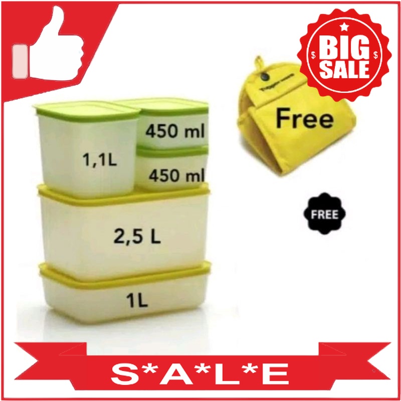 Tupperware SALE 60% Frozy Cozy Set Free Bag Tupperware Original