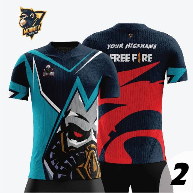 Jersey Game Esports Free Fire Full Print Shopee Indonesia