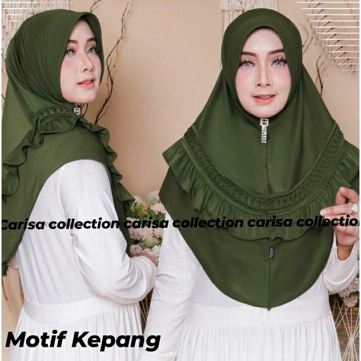 Jilbab/kerudung  Instan Jersey Jumbo ~ Khimar Jersey Renda ~ Hijab Model Bergo terbaru termurah dan 