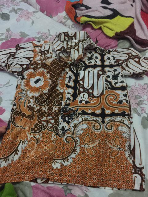 Batik Couple Keluarga Sania Ruffle Ori Ndoro Jowi Dnt Motif Seno Putih Terbaru High Quality