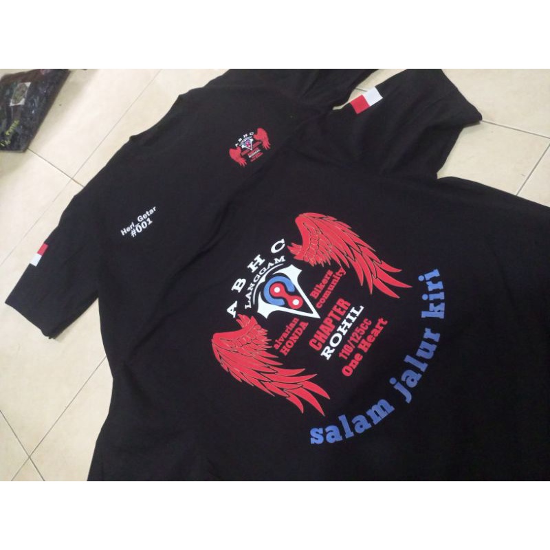 SABLON KAOS COSTUM KOMUNITAS / SABLON CUSTOM DTF / KAOS CUTTON COMBED