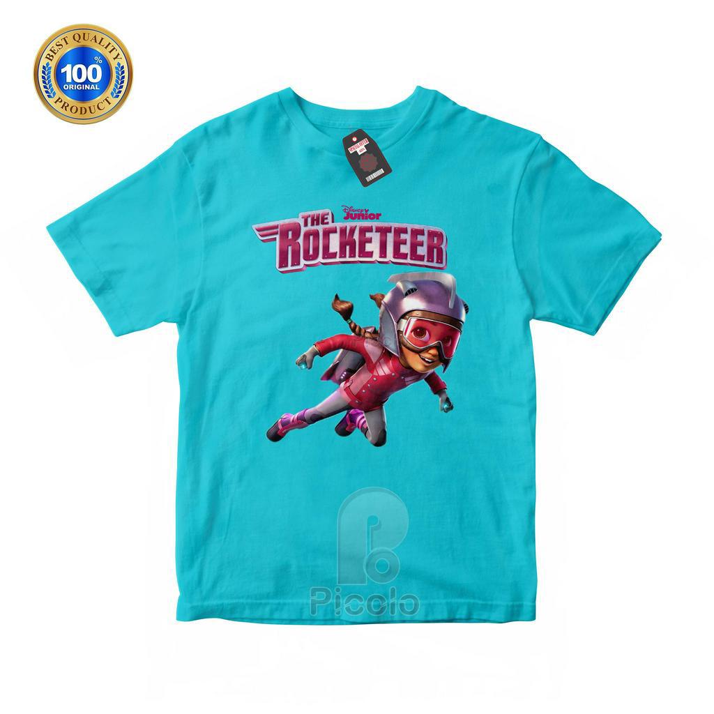 (FREE NAMA) BAJU KAOS ATASAN ANAK MOTIF KARAKTER THE ROCKETEER Bahan COTTUN