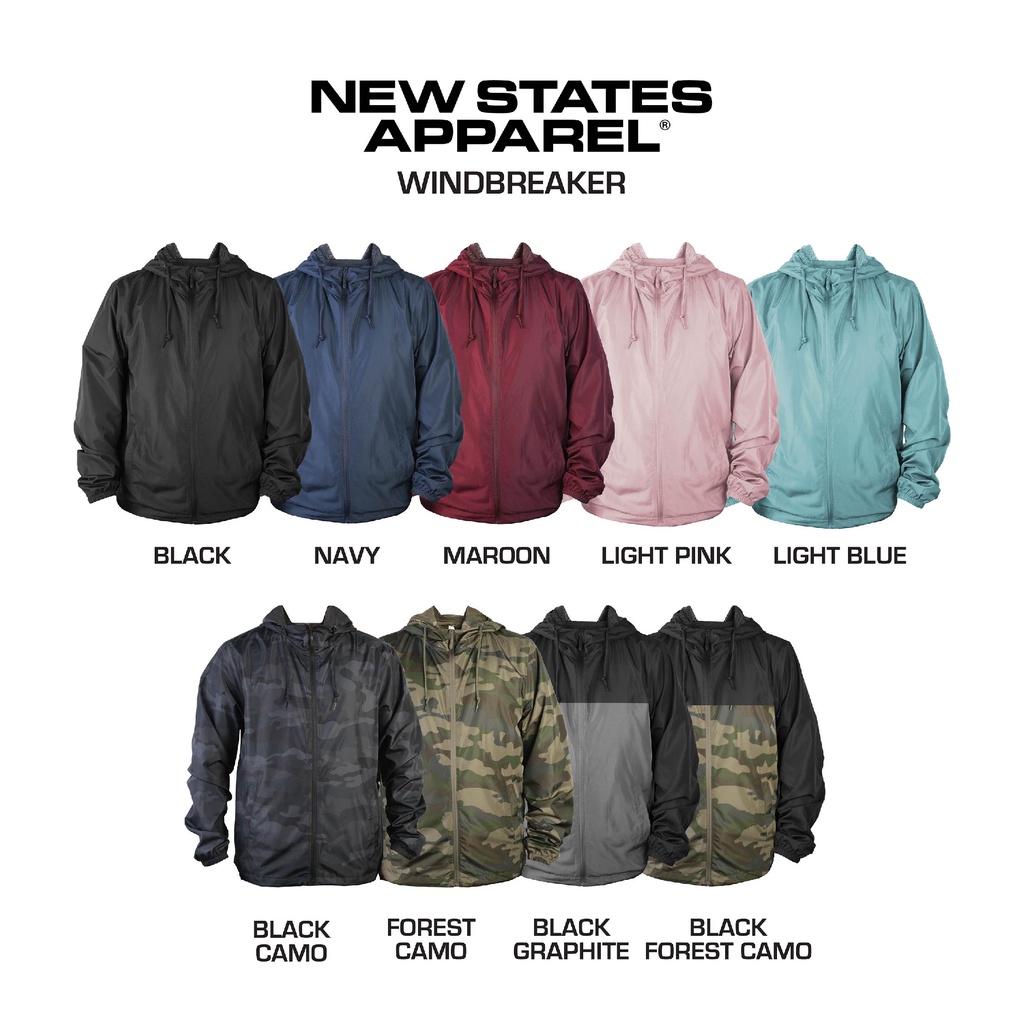 CUCI GUDANG [9810 WINDBREAKER] NEW STATES APPAREL WINDBREAKER JAKET PARASUT