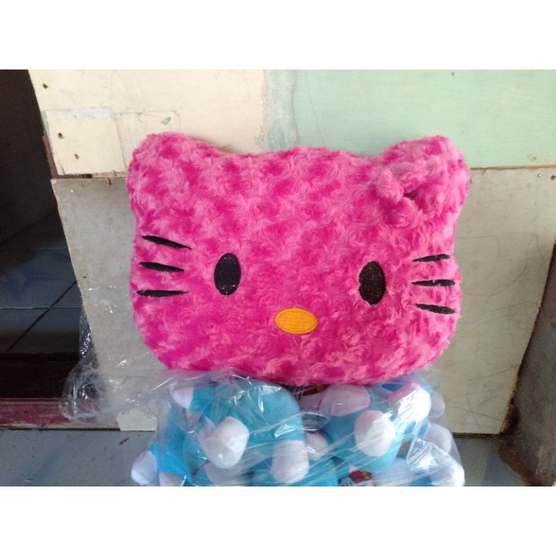 Bantal hello Kitty rasfur ukuran 35cm