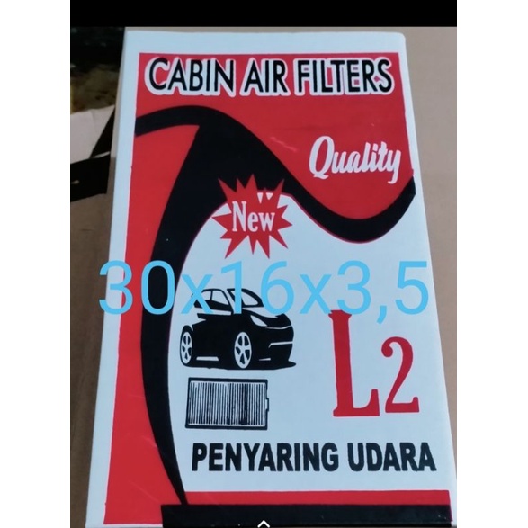 

air filter ukuran 30x16x3,5