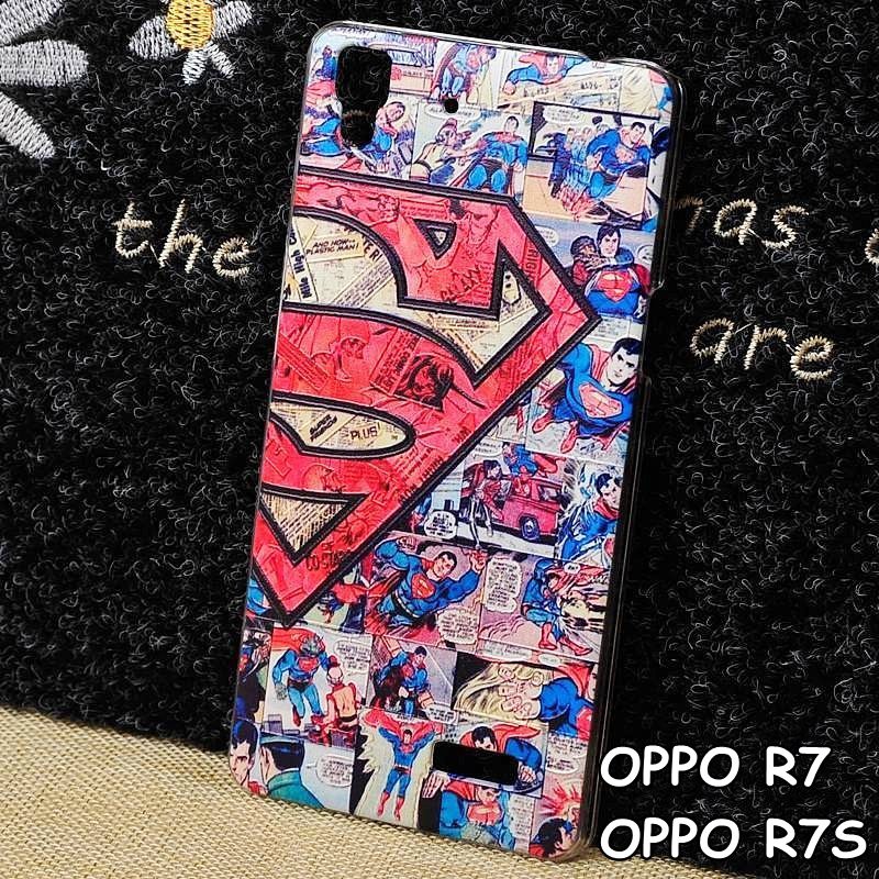 FOR OPPO R7 - HARD CASE 3D SUPERMAN COMIC HERO CASING