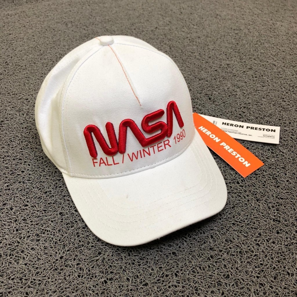 TOPI CAPS BASEBALL HERON PRESTON X NASA FALL WINTER WHITE GENUINE MURAH