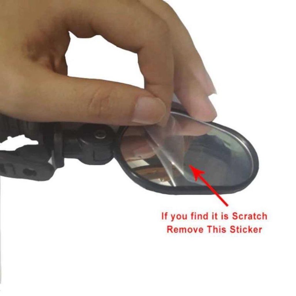 SPION TELUR Spion Sepeda Oval Besar 7cm 360 Rotation Rearview Adjustable 1pcs Original Murah