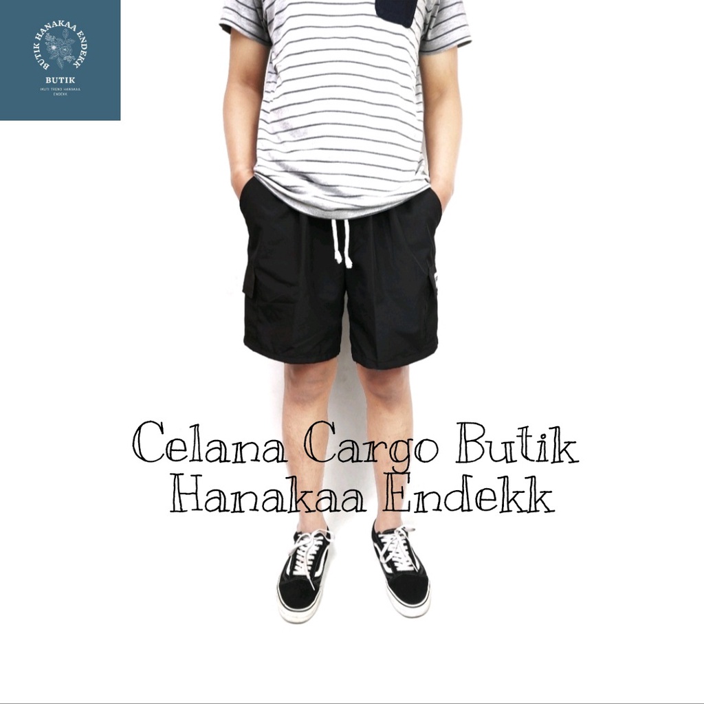 Celana Pendek BoardShort Cargo Cotton Goods Pria/Wanita (Unisex)