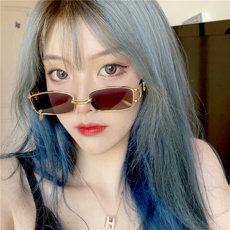 (YUZHU) COD Bayar Di Tempat Kacamata Wanita Korea Kacamata Square Kacamata Hitam Anti UV