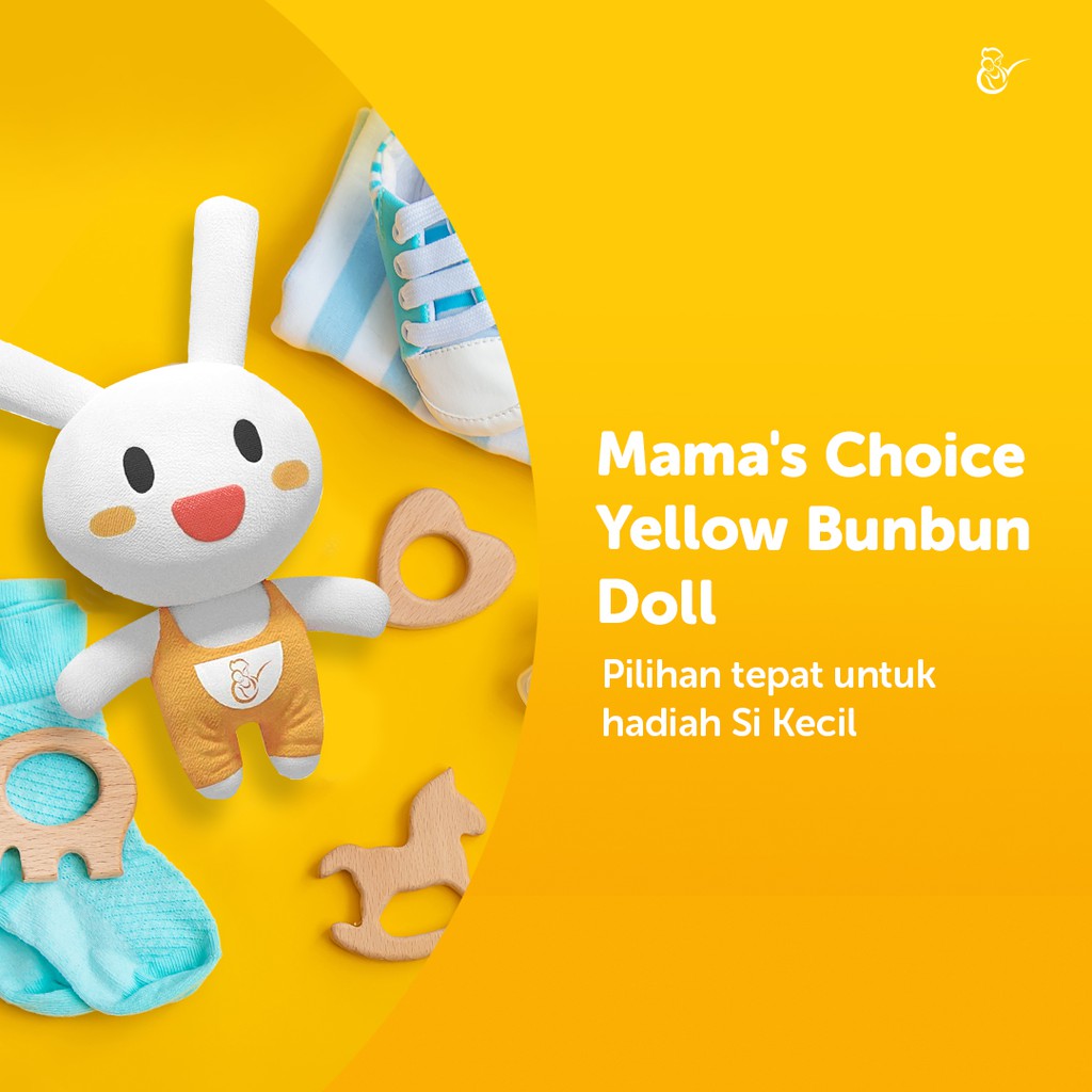 Mama's Choice Yellow Bunbun Doll - Boneka Kelinci untuk Si Kecil n