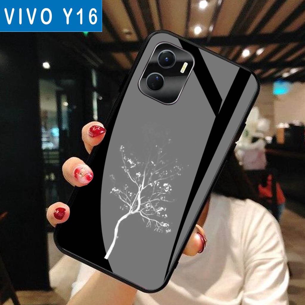 (S56) SoftCase Glass VIVO Y16 - casing Terbaru handphone - VIVO Y16  - pelindung handphone - VIVO Y16