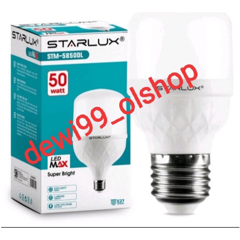 Lampu bohlam STARLUX 50watt lampu jumbo berkulitas