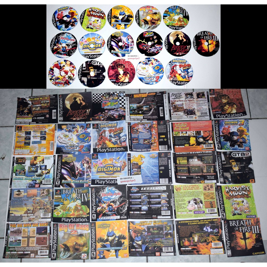 Jasa Print COVER DEPAN BELAKANG Dan COVER CD Ps-Anime-Movie-Game