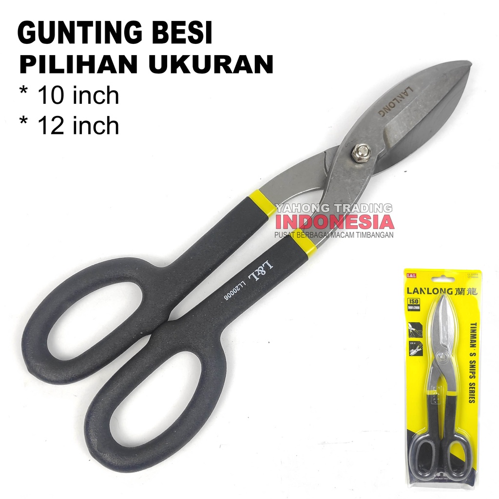 Gunting Besi Ukuran 10&quot; inch 12&quot; inch LANLONG