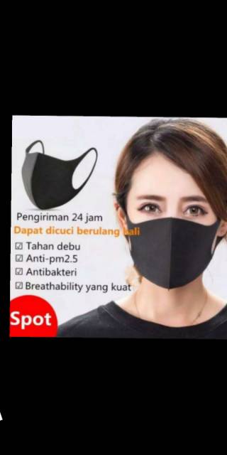 Masker Bahan Scuba Premium Tidak Pengep