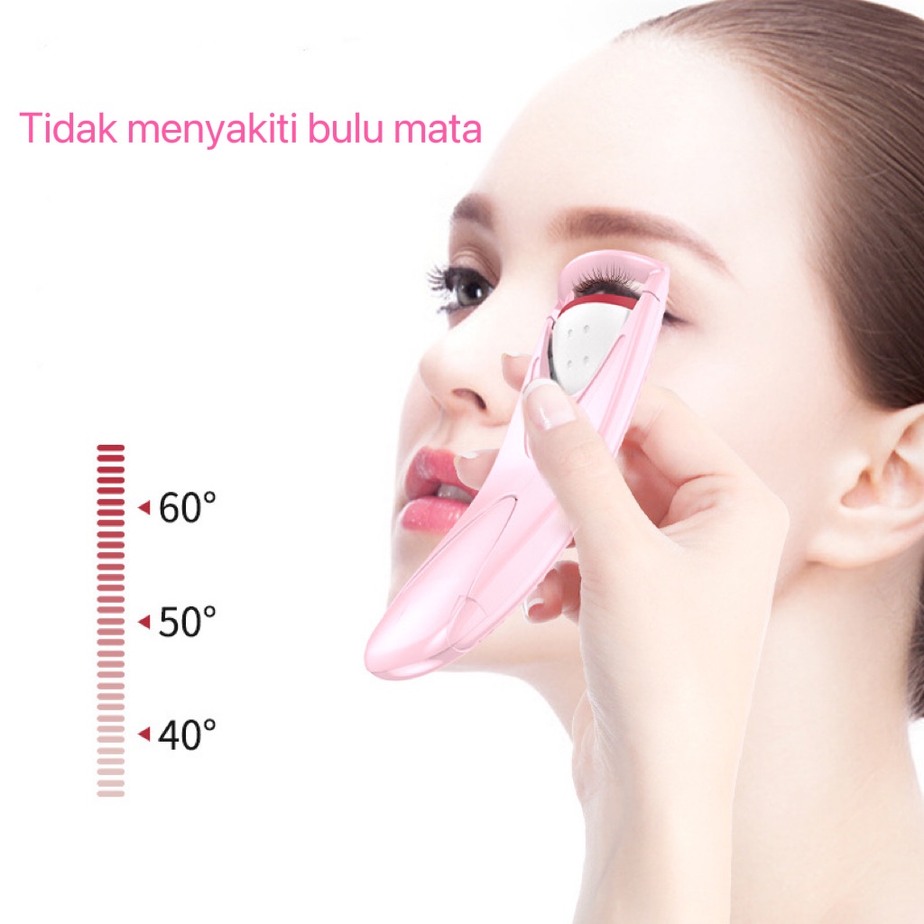 Penjepit Bulu Mata dengan Heated Listrik Portabel Eyelash Curler for Bulu Mata Palsu Dan Natural Eyelash Makeup 100% ORIGINAL