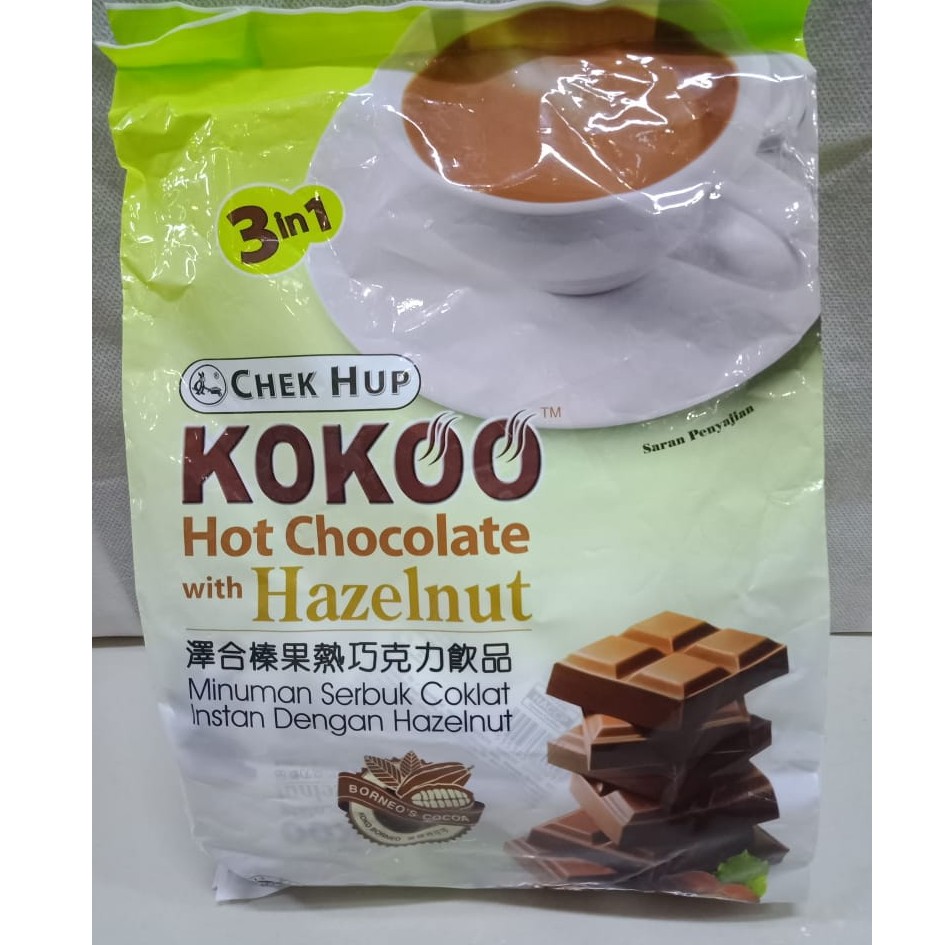 

Hot chocolate hazelnut / minuman cokelat hazelnut Chek Hup