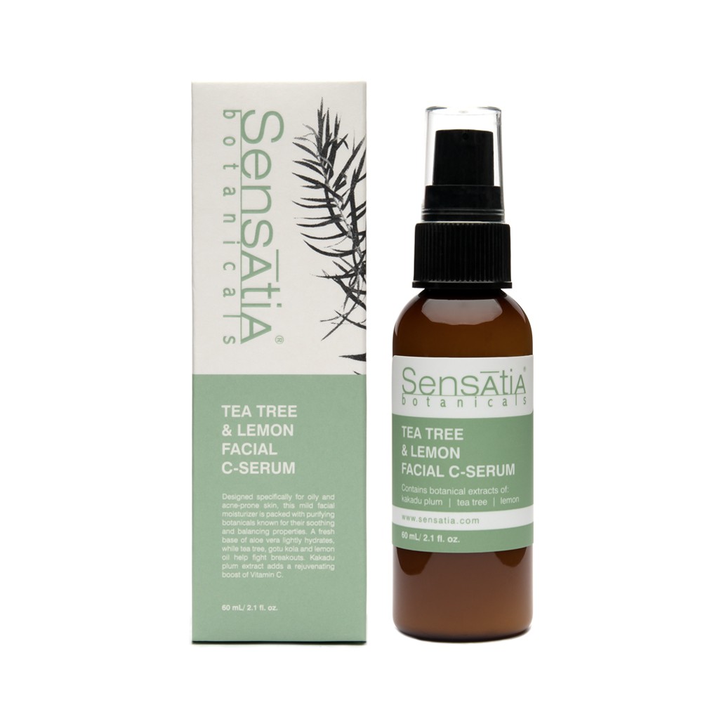 Sensatia Botanicals Tea Tree Lemon Facial C Serum 60 Ml Shopee Indonesia