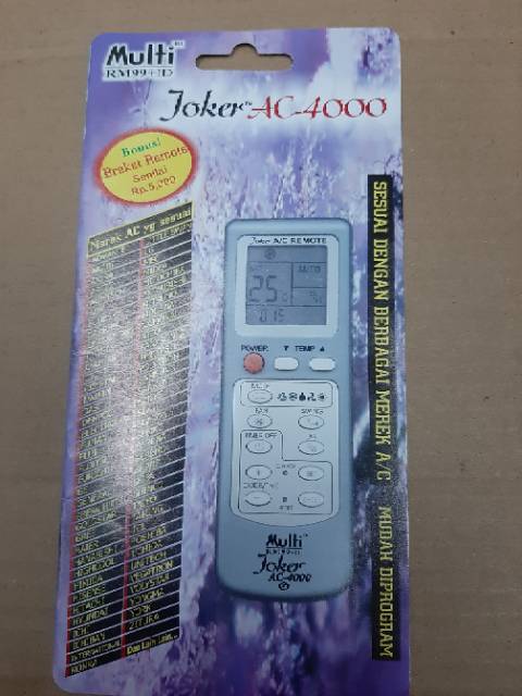 REMOTE REMOT AC MULTI JOKER 4000