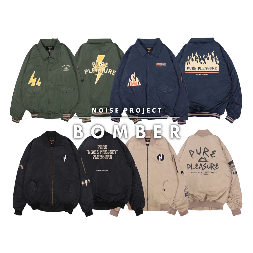 BOMBER JACKET BASEBALL NOISE PROJECT ORIGINAL