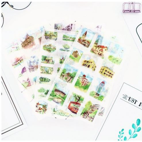 Waterolor Diary Deco - Dream House (6pcs)