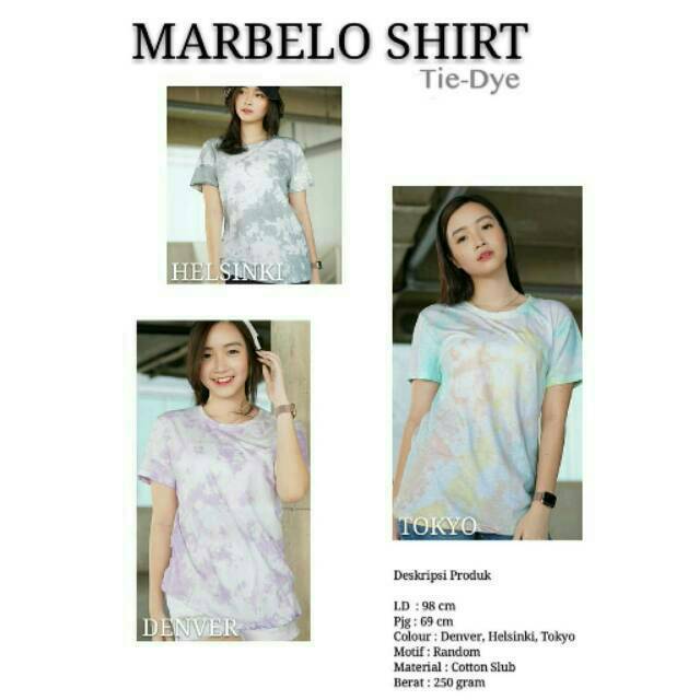 Marbelo Tie Dye shirt / kaos tie dye / tie dye shirt / kaos abstrak