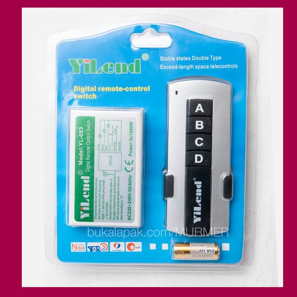 Order Langsung Saklar Remote Kontrol Yilend 3 Channel YL-083 Remote Control Switch terbaik