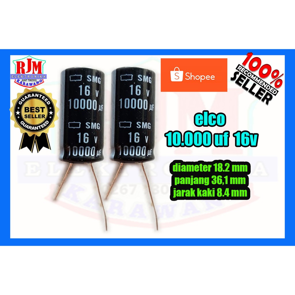 Elco 10000uf 16v