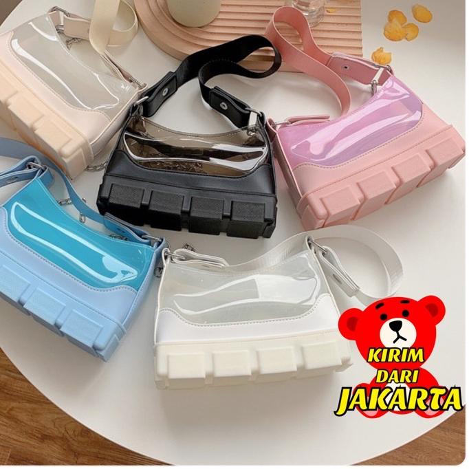 Tas Selempang Jelly Model Sepatu Wanita Fashion 3175