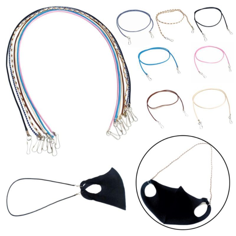 Kalung Gantungan Masker Strap Mask Hanging Korean Rope Series Multifungsi