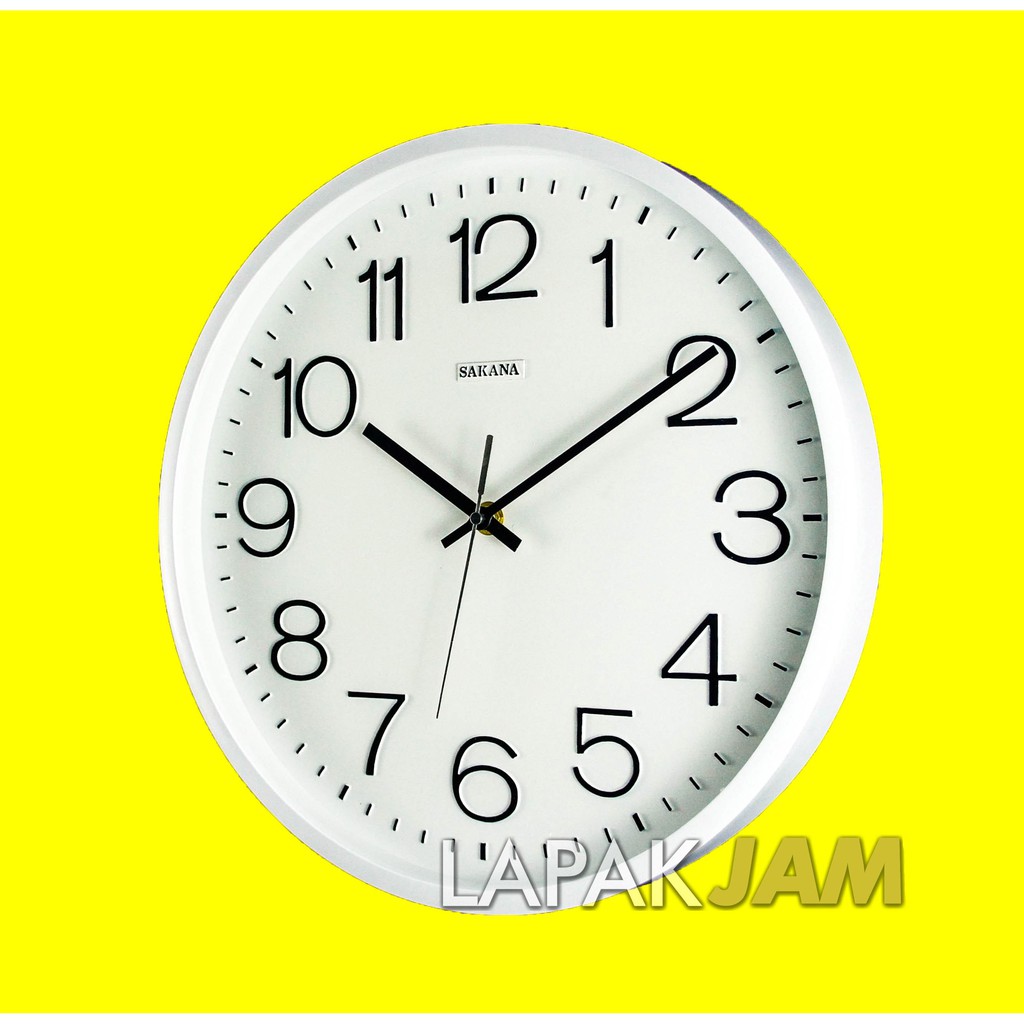 Jam Dinding Kantor Polos Besar Minimalis Wall Clock Bagus Elegan SAKANA 481