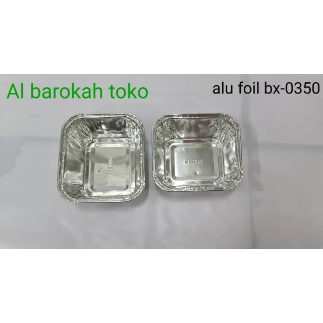 wadah aluminium foil P-148 / loyang aluminium foil 7x8cm / aluminium untk macaroni atau lasagna mini