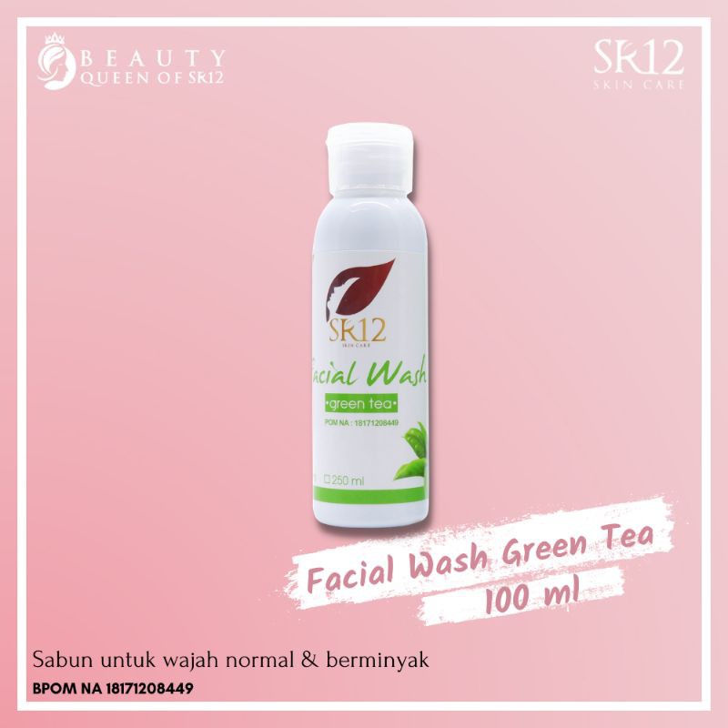 Facial Wash - Face Wash Acne - Face Wash - Facewash - Sabun Jerawat - Facial Wash Green Tea SR12