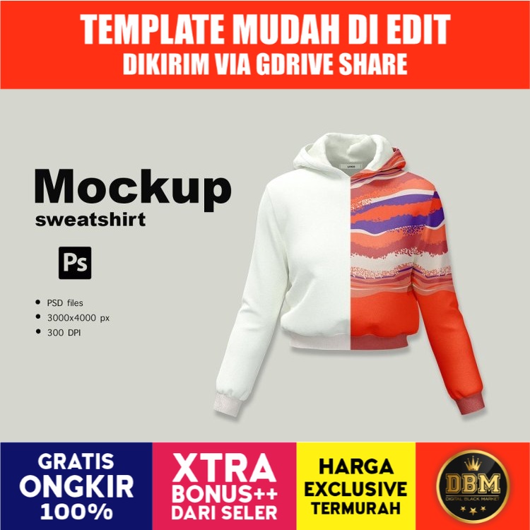 Mockup Hooded Sweatshirt