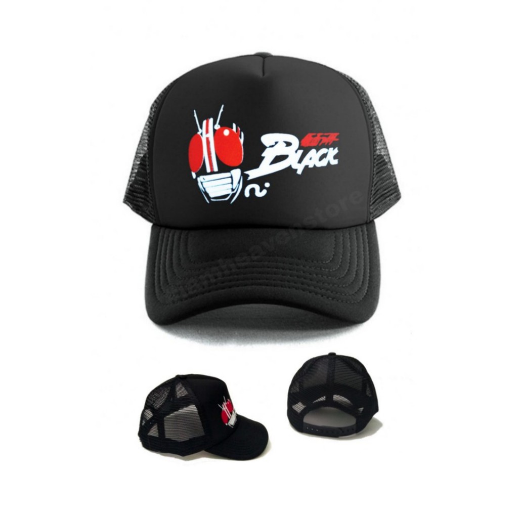 Topi Satria Baja Hitam Kamen Rider