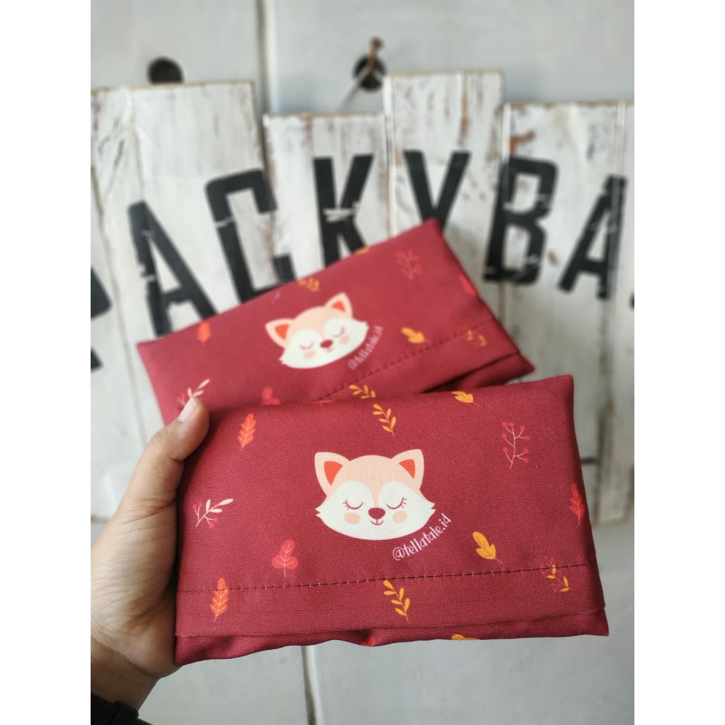 COVER TISSUE TRAVEL / TEMPAT TISSUE (BISA CUSTOM DESAIN SENDIRI) - MINIMAL ORDER 10 pcs