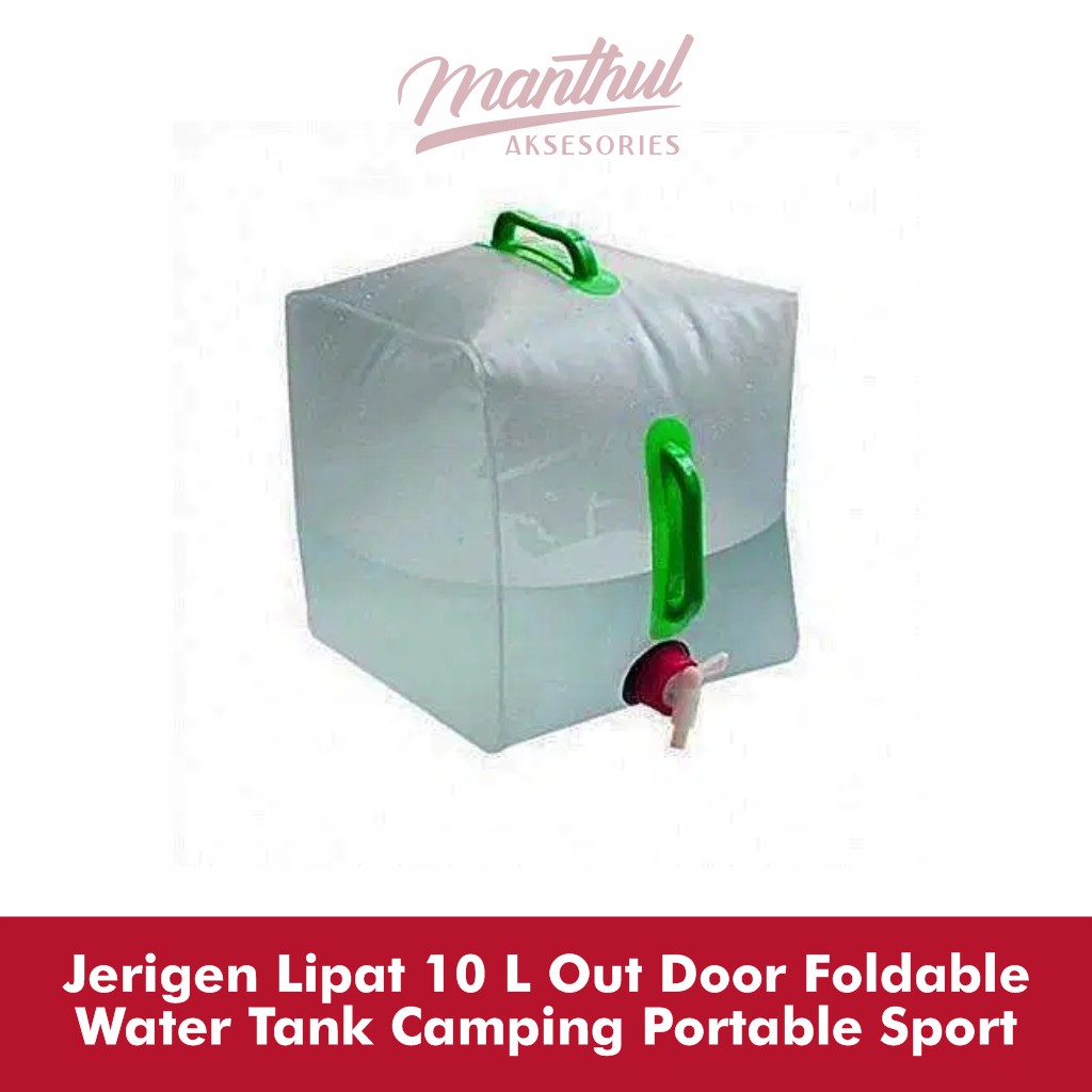 Jerigen Lipat 10 L Out Door Foldable Water Tank Camping Portable Sport