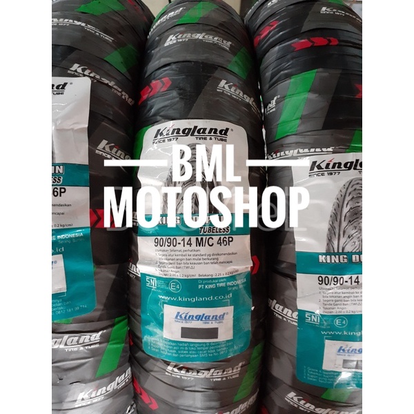 Ban Matic Kingland Dolphin 90/90-14 Tubeless Free Pentil Ban Luar Matic Ring 14 Honda Yamaha Suzuki