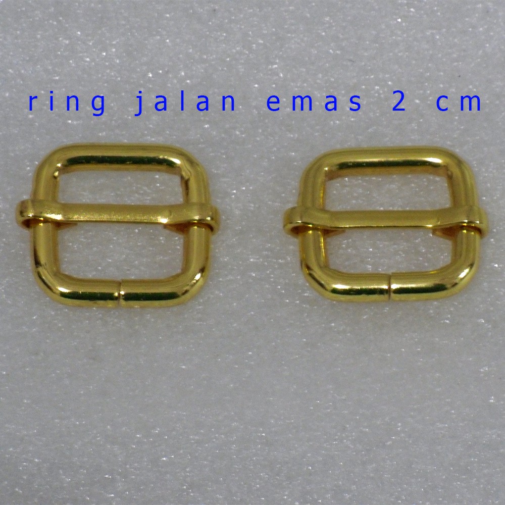 Ring Jalan 2 cm Warna Gold / Emas Tebal Kualitas Premium