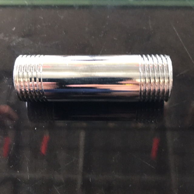 Double nepel panjang 1/2” stainless