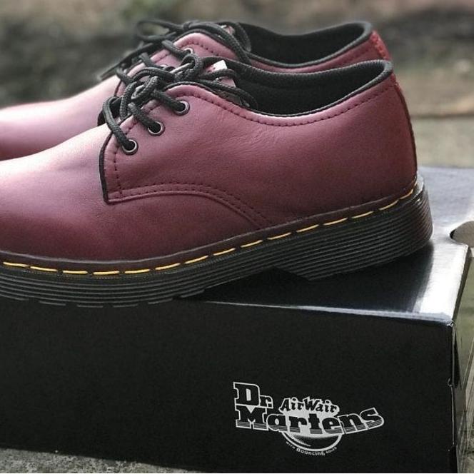 ☇ Sepatu Docmart 3 holes 1461 PRIA & WANITA Kulit Asli 100% /Docmart 3 holes/docmart pria ☊