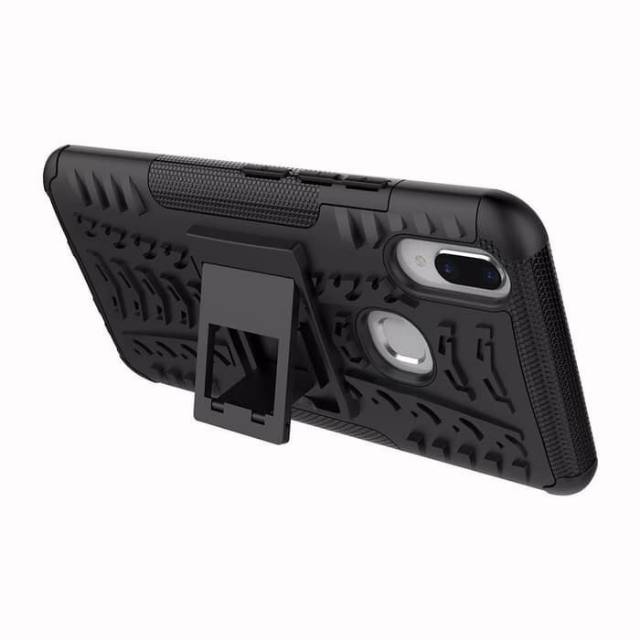 Rugged armor robot Vivo V9 stand hard back case casing cover kick standing