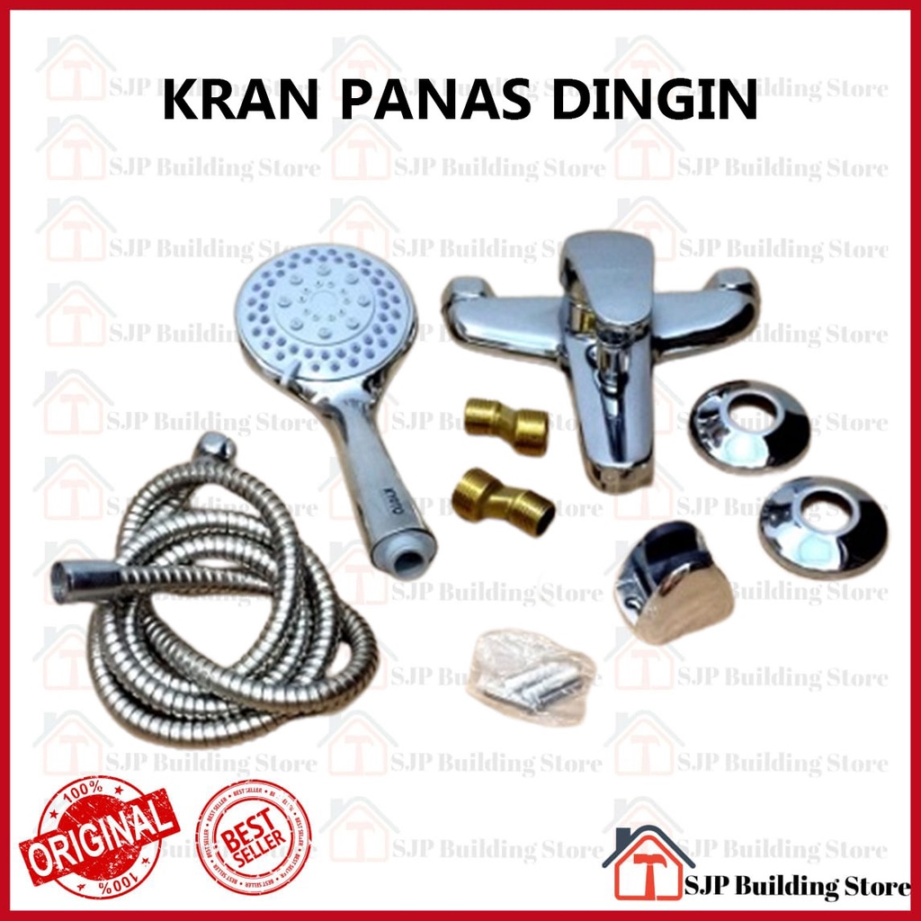 KRAN SHOWER PANAS DINGIN / KERAN KAMAR MANDI TOILET AIR PANAS DINGIN KERAN 2 CABANG / KERAN BATHUB