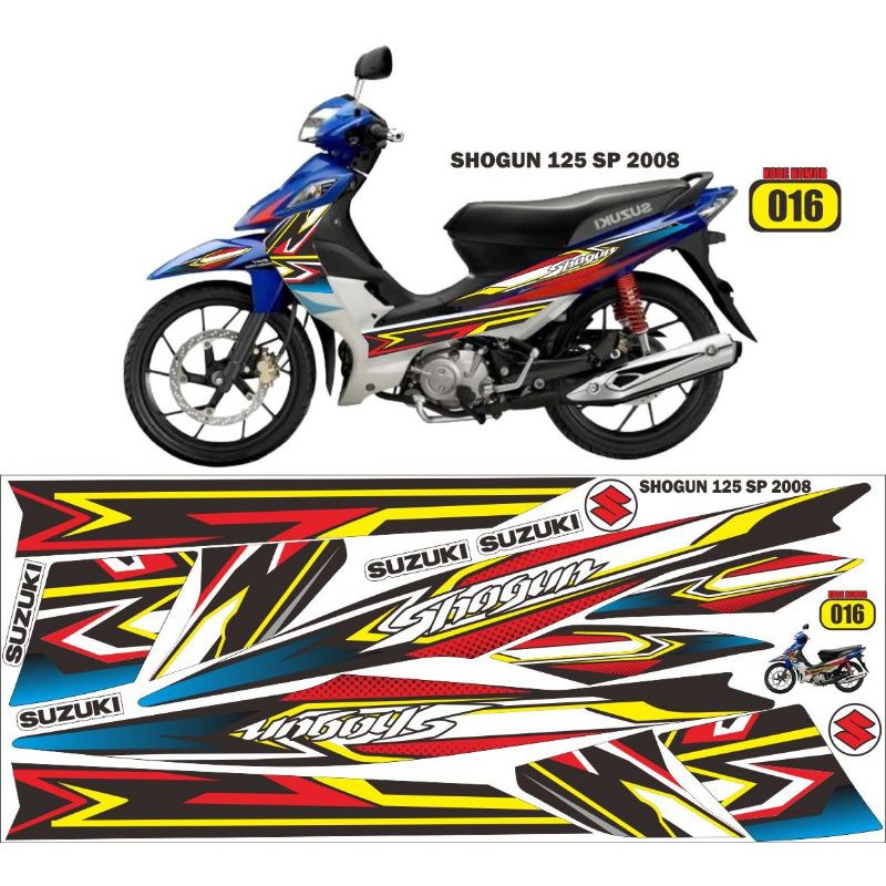 striping sticker shogun 125 sp tahun 2008