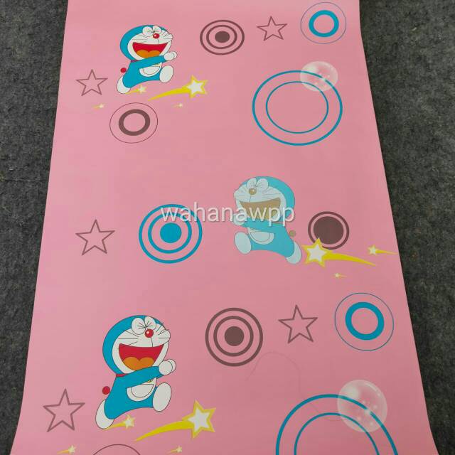 Wallpaper Doraemon Star Pink uk:45 cm x 9 meter