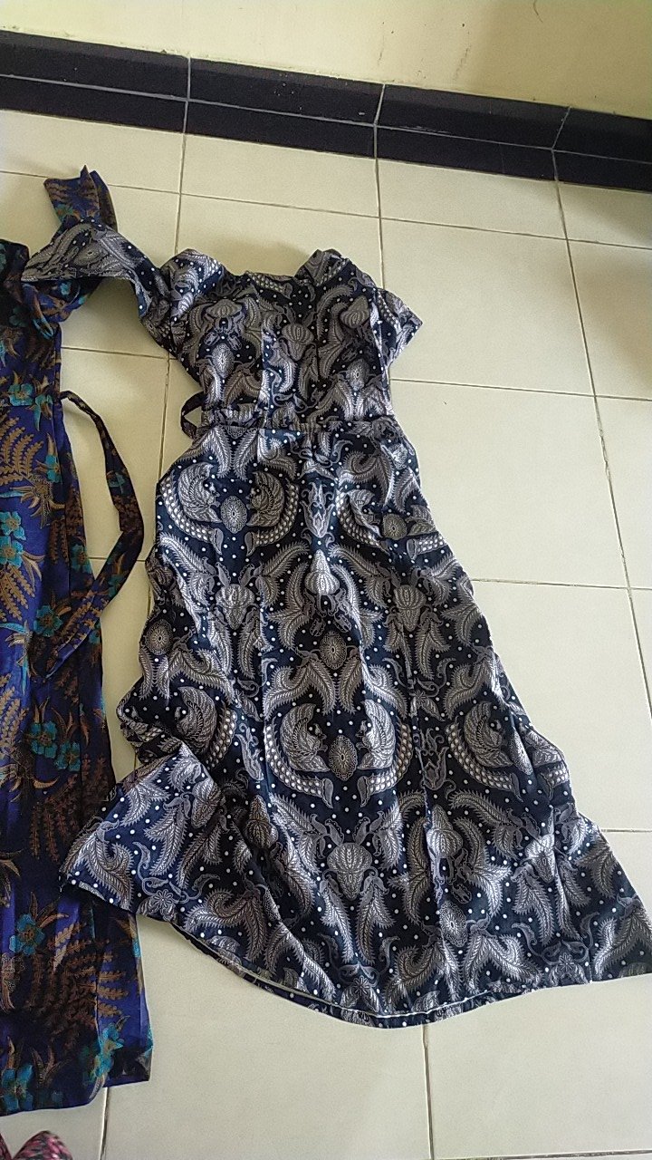 Gamis Batik Sriwedari Maxi Jumbo Bumil Busui Katun Sogan Allsize Ld 110